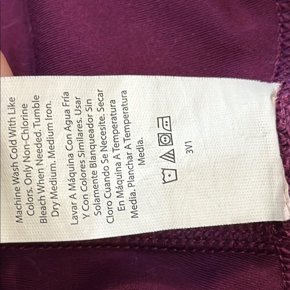 Avia XS (0-2) Purple Maroon High-Waisted Leggings with sheer panel detail - Picture 8 of 11